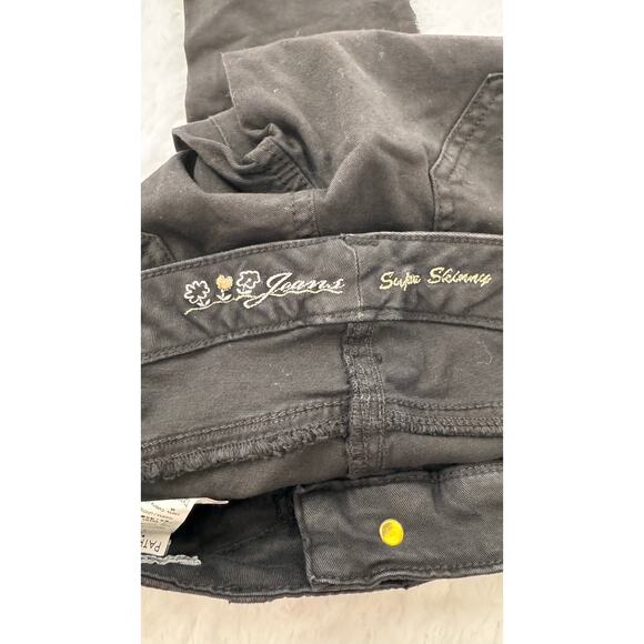 NWT Patrizia Pepe Black Super Skinny Jeans Size 27 Italy - Picture 14 of 14